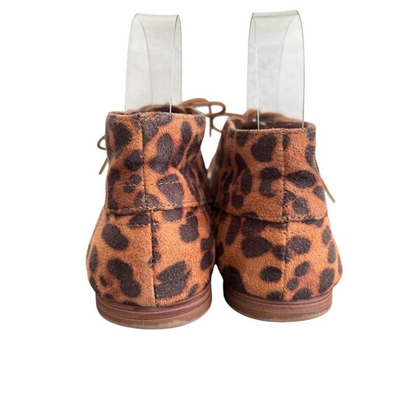 DV Dolce Vita Leopard Print Lace-Up Suede Desert Boots Womens Size 7.5 - Picture 10 of 10